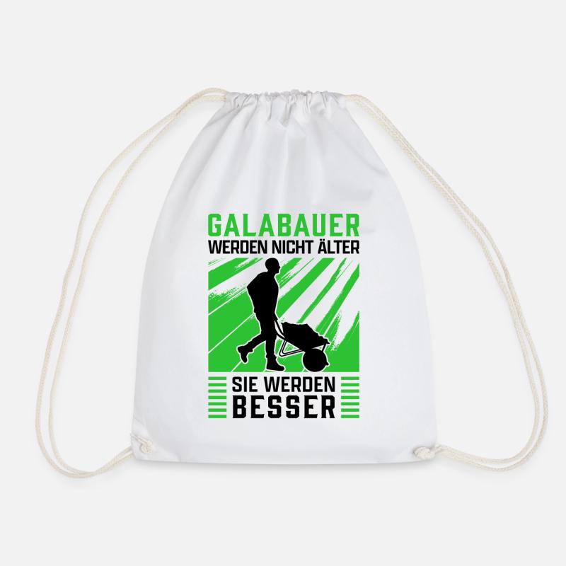 Galabauer werden besser Gärtner Galabau - Turnbeutel - Weiß