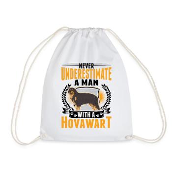 L’homme Hovawart - Sac de sport léger - blanc - Devant