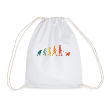 Shetland Sheepdog Evolution Rétro Sheltie - Sac de sport léger - blanc - Devant