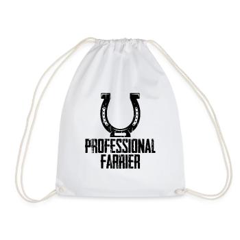 Ferrage de sabot de maréchal-ferrant professionnel - Sac de sport léger - blanc - Devant