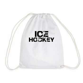 Joueur de hockey sur glace I Joueurs de hockey sur glace Hockey sur glace - Sac de sport léger - blanc - Devant