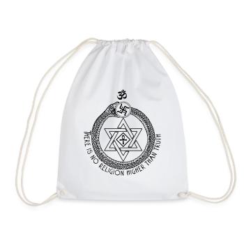 Keine Religion ist höher als die Wahrheit Theosophisches T-Shirt - Turnbeutel - Weiß - Vorne