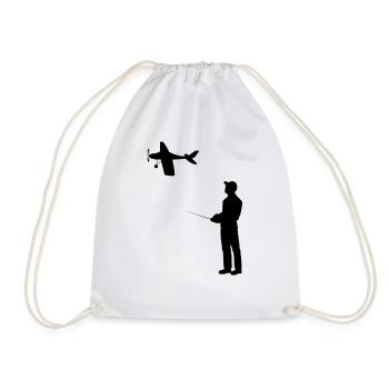 Modèle d’avion RC Volant Rétro Vintage Cadeau - Sac de sport léger - blanc - Devant