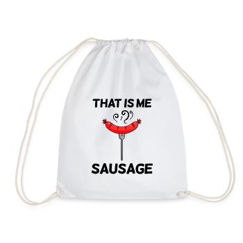 Saucisse disant drôle - Sac de sport léger - blanc - Devant