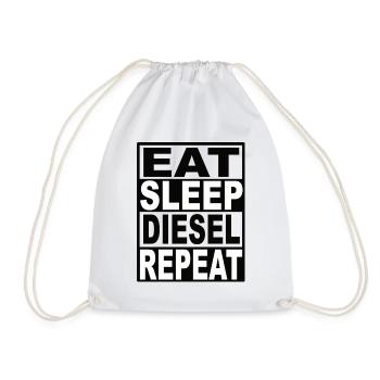 Manger Sleep Diesel Répéter - Sac de sport léger - blanc - Devant