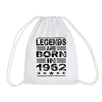 Legenden werden 1962 geboren - Turnbeutel - Weiß - Vorne