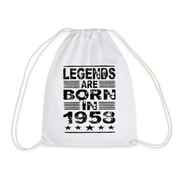 Les légendes naissent en 1958 - Sac de sport léger - blanc - Devant