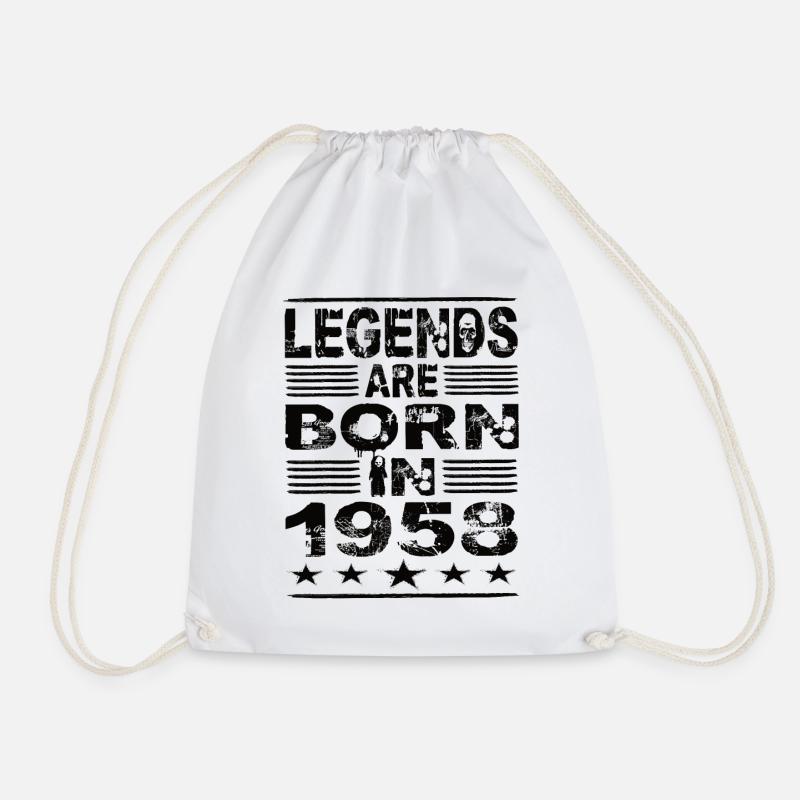 Legenden werden 1958 geboren - Turnbeutel - Weiß