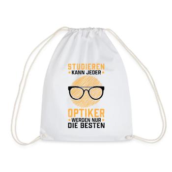 Augenoptiker studieren Optometrist Optiker - Turnbeutel - Weiß - Vorne
