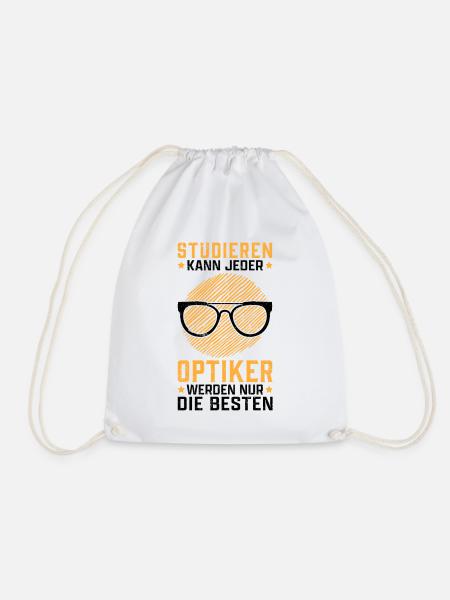 Augenoptiker studieren Optometrist Optiker - Turnbeutel - Weiß