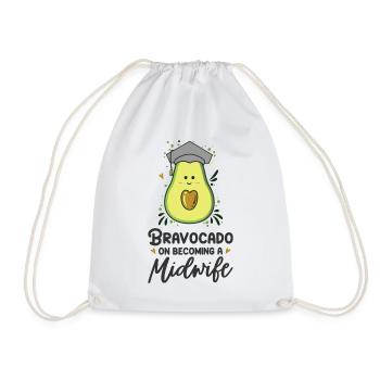 Bravocado pour devenir sage-femme sage-femme - Sac de sport léger - blanc - Devant