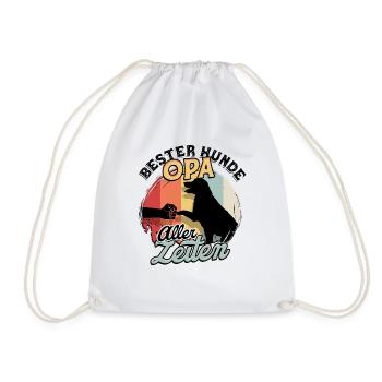 Bester Hunde Opa Aller Zeiten Hundeopa Geschenk - Turnbeutel - Weiß - Vorne