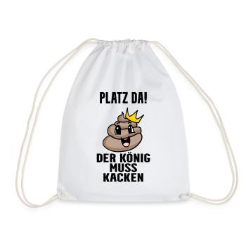 Kacke König - Turnbeutel - Weiß - Vorne