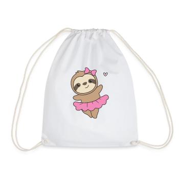 Les paresseux dansent le ballet mignons paresseux dansent - Sac de sport léger - blanc - Devant