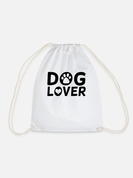 Dog Lover - Turnbeutel - Weiß