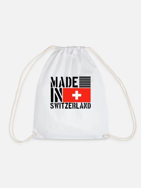 Schweiz Schweizer Lustiger Spruch - Turnbeutel - Weiß