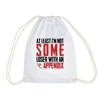 Appendicitis Surviving Surgeon Lustiger - Drawstring Bag - white - Front