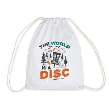 Le monde est un disc golf frisbee - Sac de sport léger - blanc - Devant