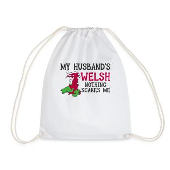Femme Pays de Galles Mariée Galloise - Sac de sport léger - blanc - Devant