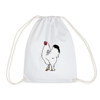 Brahma Rooster Poulet Drôle De Fermier Poulet - Sac de sport léger - blanc - Devant