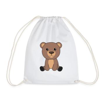 Ours Ours Mignons Animaux Enfants Bébé Ours - Sac de sport léger - blanc - Devant