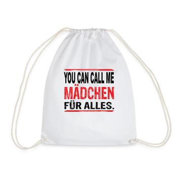 You Can Call Me Mädchen für Alles - Turnbeutel - Weiß - Vorne