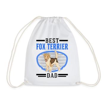 Best Foxterrier Dad - Turnbeutel - Weiß - Vorne