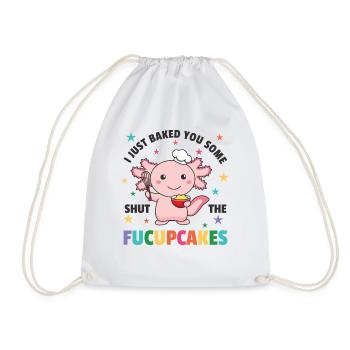 Je viens de vous faire cuire un peu de fermeture des fucupcakes axolotl - Sac de sport léger - blanc - Devant