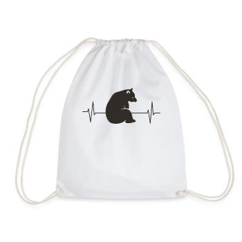 Bear Brown Bear Forest Animals Animal Lover Gift - Drawstring Bag - white - Front