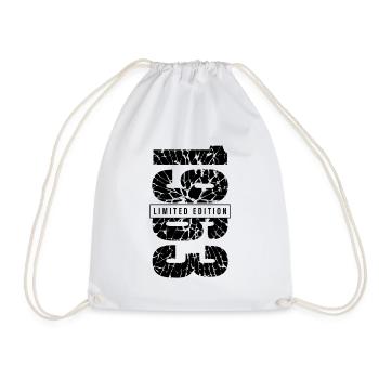 1963 Limited Edition Year of birth 1963 Grunge decoration - Drawstring Bag - white - Front
