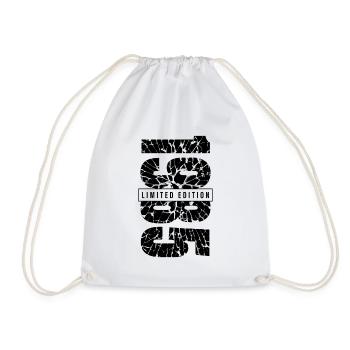 1985 Édition limitée Année de naissance 1985 Décoration Grunge - Sac de sport léger - blanc - Devant