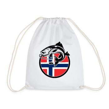 Norvège Pêche à la ligne Pêche - Sac de sport léger - blanc - Devant