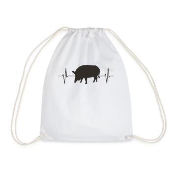 Wild Boar Forest Animals Animal Lovers Gift - Drawstring Bag - white - Front