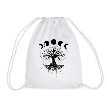 Occult Grunge Gothic Okkult Aesthetic - Drawstring Bag - white - Front