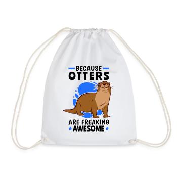 Les loutres sont des loutres fantastiques Les loutres de mer - Sac de sport léger - blanc - Devant