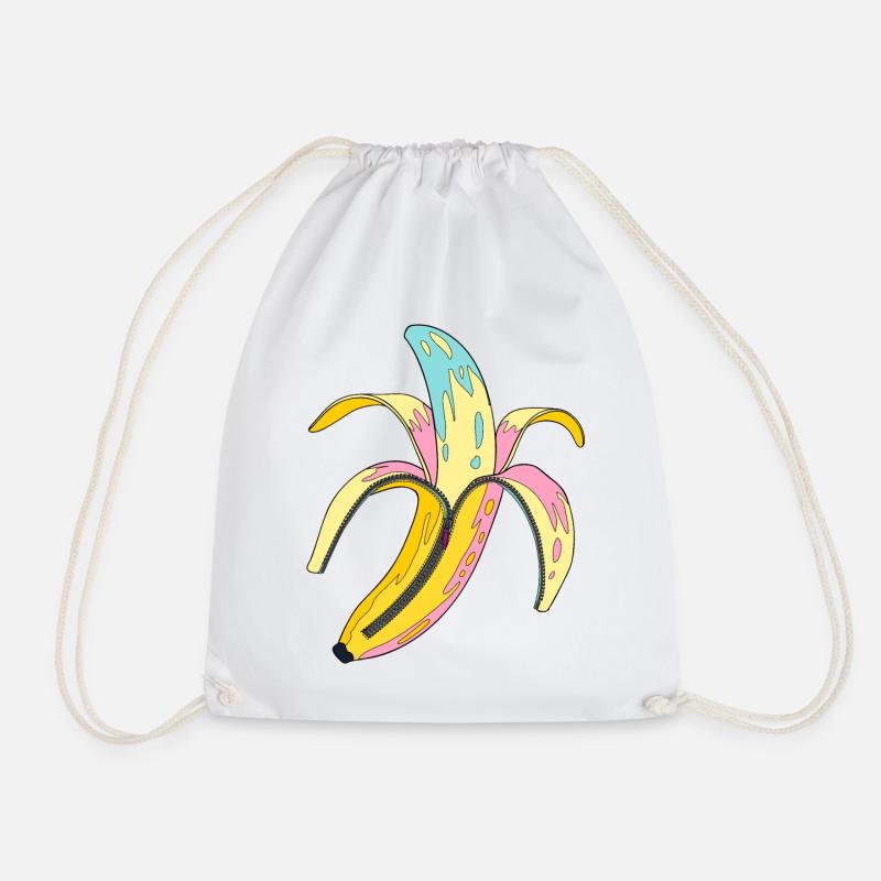 Bananen Pop Art - Turnbeutel - Weiß