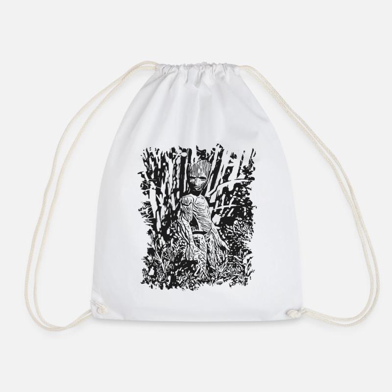 GROOT - Bad-tempered - Wurzelmännlein - Drawstring Bag - white