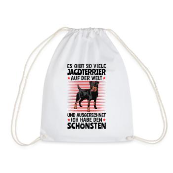Habe den Besten Jagdterrier Deutscher Jagdterrier - Turnbeutel - Weiß - Vorne