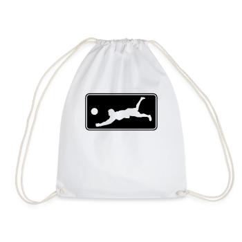 Volleyball Logo - Drawstring Bag - white - Front