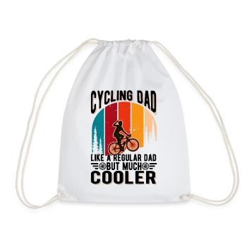 Cycling Dad Fahrrad Fahrradtour Radfahrer - Turnbeutel - Weiß - Vorne