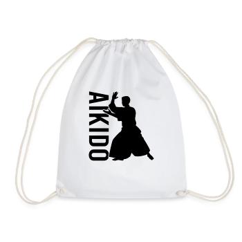 Aikido - Turnbeutel - Weiß - Vorne