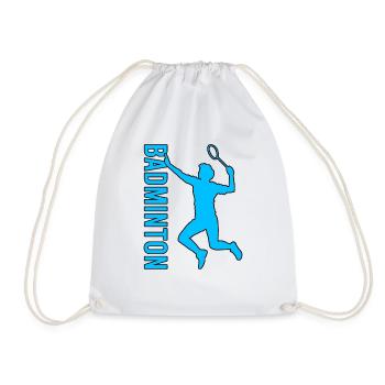 Badminton - Drawstring Bag - white - Front