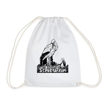 Stork's Nest - Wiesbaden - Schierstein - Drawstring Bag - white - Front