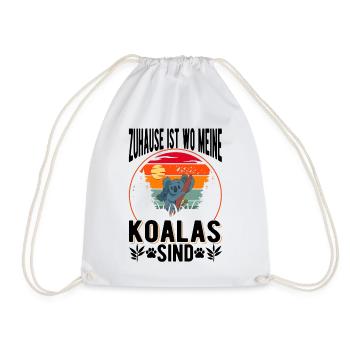 Zuhause ist wo meine Koalas sind - Turnbeutel - Weiß - Vorne