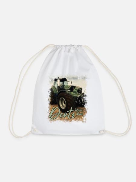 Deutz Traktor Kraftpaket - Traktor Power Pack - Turnbeutel - Weiß