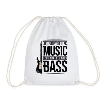 Bassiste Musique Bass Guitar Musiciens - Sac de sport léger - blanc - Devant