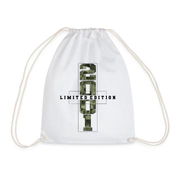 Camouflage 2001 Born Year of birth 2001 Men - Drawstring Bag - white - Front