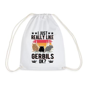 J’aime vraiment gerbilles, d’accord? Gerbille - Sac de sport léger - blanc - Devant