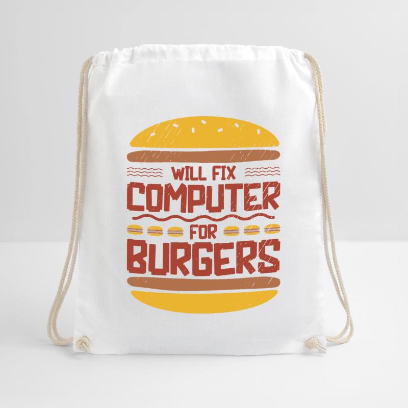 Will Fix Computer Burger Programmierer IT Support Turnbeutel