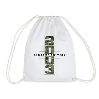 Camouflage 2003 Né Année de naissance 2003 Hommes - Sac de sport léger - blanc - Devant